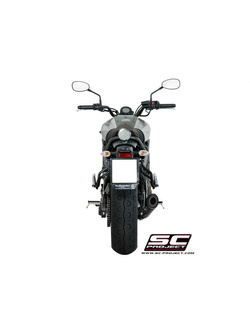 Pełny układ wydechowy 2-1, SC-Project S1 Titanium + Carbon [Matt Black] - Yamaha MT-07 [17-20]