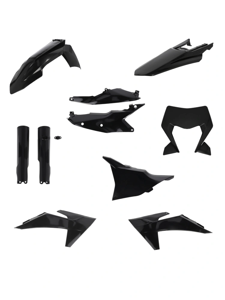 Pełny zestaw plastików Acerbis czarny KTM (wybrane modele)