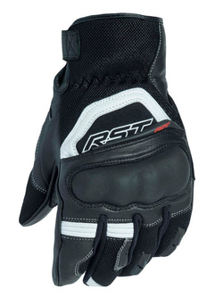 Rękawice motocyklowe skórzano-tekstylne Rst Urban Air II CE czarno-białe