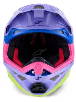 Kask enduro Alpinestars MX Supertech M10 Jett Lawrence fioletowo-różowy-fluo