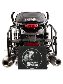 Stelaż kufrów bocznych Hepco&Becker Triumph Speed Twin 900 (25-) czarny [montowany na stałe]