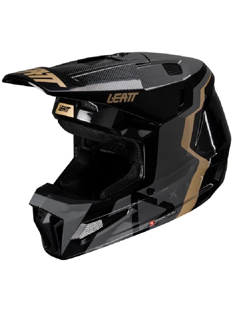 Kask dziecięcy enduro Leatt Moto 3.5 V25 z goglami czarny