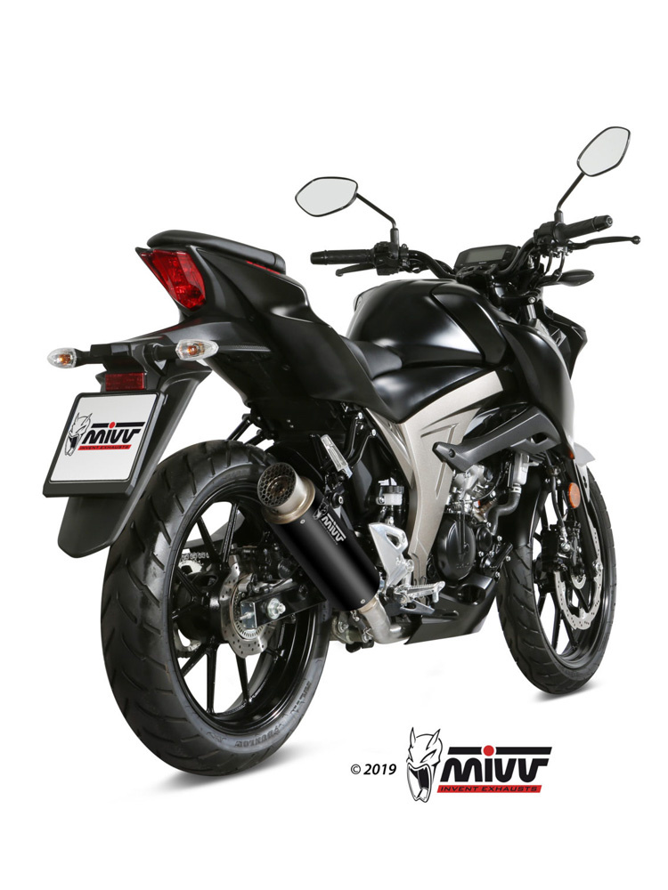 Pełny układ wydechowy (GP Pro) MIVV do Suzuki GSX-R 125 / GSX-S 125 (17-20) czarny