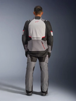 Kurtka motocyklowa tekstylna Alpinestars Andes V4 Drystar czarno-szaro-czerwona