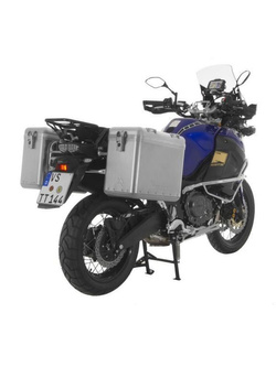 Zestaw: kufry boczne srebrne Zega Mundo + stelaże srebrne Touratech Yamaha XT1200Z/ ZE Super Ténéré (31+38L)