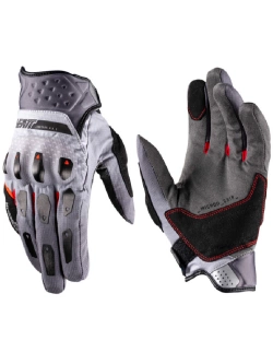 Rękawice motocyklowe Leatt Subzero 5.5 Short Iron czarno-biało-szare