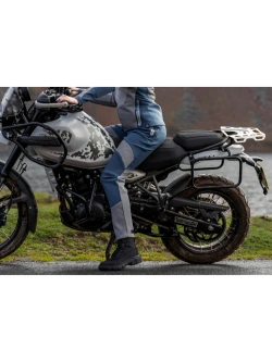Spodnie motocyklowe damskie tekstylne Knox Urbane Pro Move niebiesko-szare