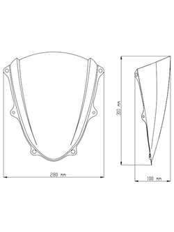 Szyba sportowa PUIG Suzuki GSXR1000/ R (17-21) mocno przyciemniana