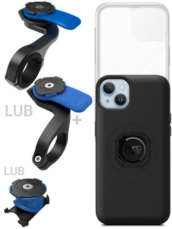 Zestaw rowerowy: etui MAG na telefon iPhone 14 Plus (magnetyczne) + wodoodporny pokrowiec MAG + mocowanie Quad Lock