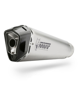 Tłumik motocyklowy Slip-On Line (Delta Race) MIVV do Ducati Multistrada 1200 (15-17) / 1260 (18-20) srebrny