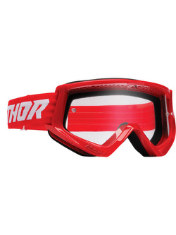 Gogle motocyklowe Thor Combat Racer czerwono-białe