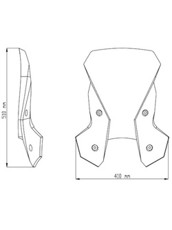 Szyba turystyczna PUIG do KTM 1050/1090/1190 Adventure/R / 1290 Super Adventure/T lekko przyciemniana