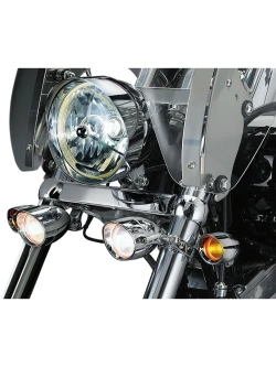 Zacisk montażowy do świateł Kuryakyn srebrny [22-25,4 mm]