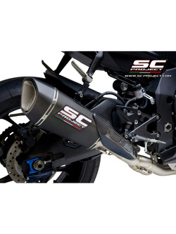 Tłumik SC-Project SC1-R Carbon / Titanium 250mm, Bez katalizatora (Slip on) - Yamaha YZF R1 / R1M [17-19]