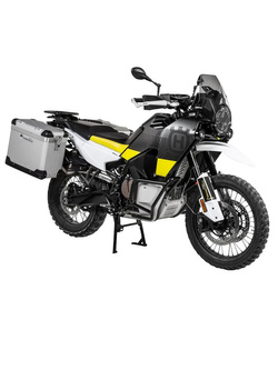 Zestaw: kufry boczne srebrne "And-S" Zega Pro + stelaże czarne Touratech Husqvarna Norden 901/ Expedition, KTM Adventure 890/ R/ 790/ R [poj.: 38+45l]