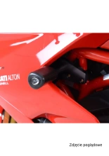 Crash pady Aero R&G do Ducati Supersport / S (17-20) (bez wiercenia) białe