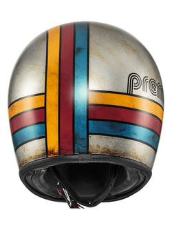 Kask integralny Premier Trophy Platinum Edition szaro-niebiesko-żółty