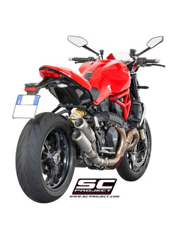 Dwa Tłumiki CR-T Slip-on SC-Project do Ducati MONSTER 1200 R [16-17]