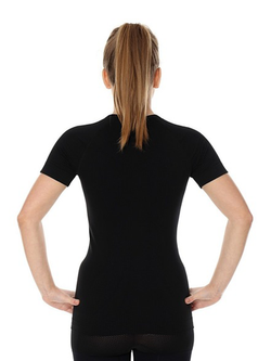 Koszulka damska BRUBECK BICYCLE 3D Bike PRO z krótkim rękawem czarna