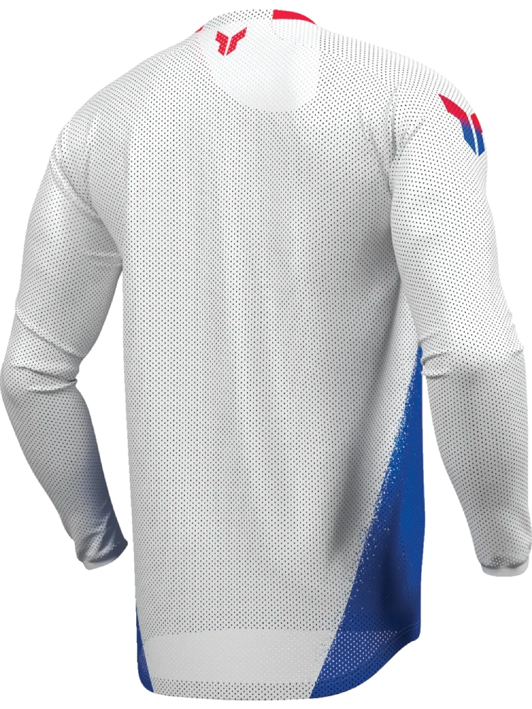 Bluza enduro Thor Launchmode Air biało-niebiesko-czerwona