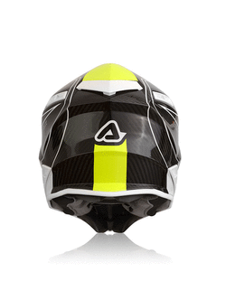 Kask enduro Acerbis Steel Carbon czarno-biało-żółty