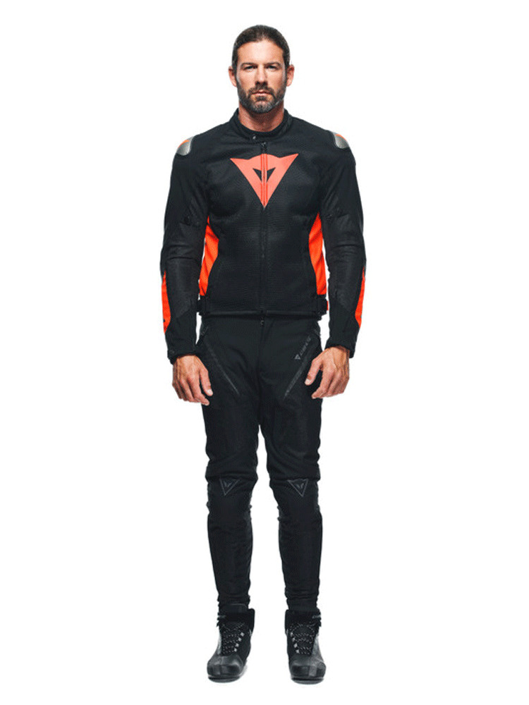 Kurtka motocyklowa tekstylna Dainese Energyca Air Tex czarno-czerwona