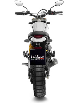 Tłumik motocyklowy LeoVince LV-10 Black Edition [Slip-On, Stainless Steel] do Ducati Scrambler 800 Desert Sled (21-22)
