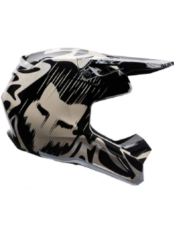 Kask enduro Fox V1 Diffuse czarno-brązowy