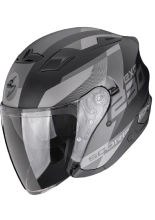 Kask otwarty Scorpion Exo-230 Comics czarno-srebrny matowy
