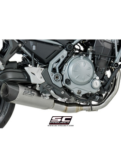Pełny układ wydechowy 2-1 z tłumikiem SC1-R [homologacją euro 4] SC-Project do Kawasaki Z 650 [17]