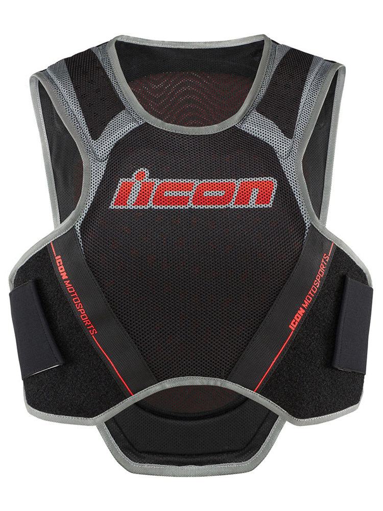 Buzer Icon Field Armor Softcore czarno-szaro-czerwony