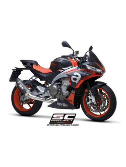 Pełny układ wydechowy SC-Project SC1-R "Trofeo" Aprilia Tuono 660 (21-) włókno węglowe
