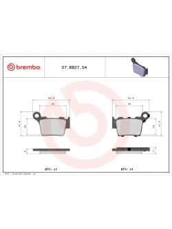 Klocki hamulcowe Brembo Genuine KTM/ Sherco/ Husqvarna (wybrane modele) [kpl. na 1 tarczę]
