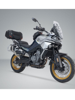 Zestaw: torba na tył Rackpack + stelaż Adventure-Rack SW-Motech CFMoto 800MT CF800-5 (21-25) [pojemność 32,0-42,0 l]