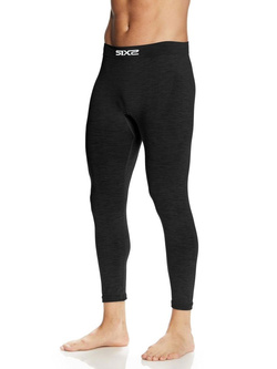 Legginsy termoaktywne SIXS PNX Merinos czarne unisex