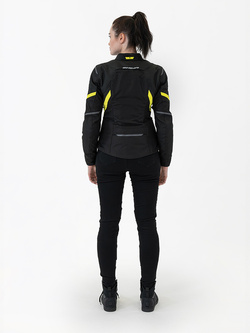 Kurtka motocyklowa damska tekstylna Shima Rush 2.0 czarno-fluo