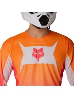 Bluza enduro Fox 180 Air Taper biało-pomarańczowo-różowa