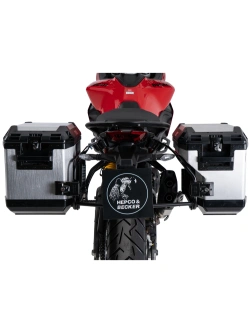 Zestaw: kufry boczne + stelaże Hepco&Becker Xplorer Cutout Ducati Multistrada V2/S (25-) srebrne