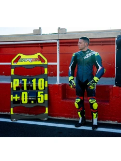 Kombinezon motocyklowy jednoczęściowy 4SR Racing Ultra Light Matrix AR niebiesko-czarno-czerwony