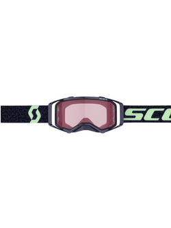 Gogle motocyklowe Scott Prospect Amplifier z różową szybą fioletowo-zielone