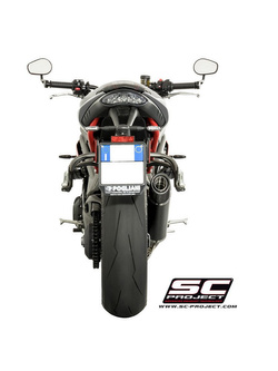 Tłumik stożkowy CARBON (niska pozycja) Slip-on SC-Project do Triumph SPEED TRIPLE 1050 S / R [16-17]
