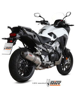 Tłumik motocyklowy Slip-On Line (Oval) MIVV do Honda Crossrunner 800 (15-20) titanium