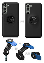 Etui na telefon Samsung Galaxy S23+ + mocowanie motocyklowe Quad Lock