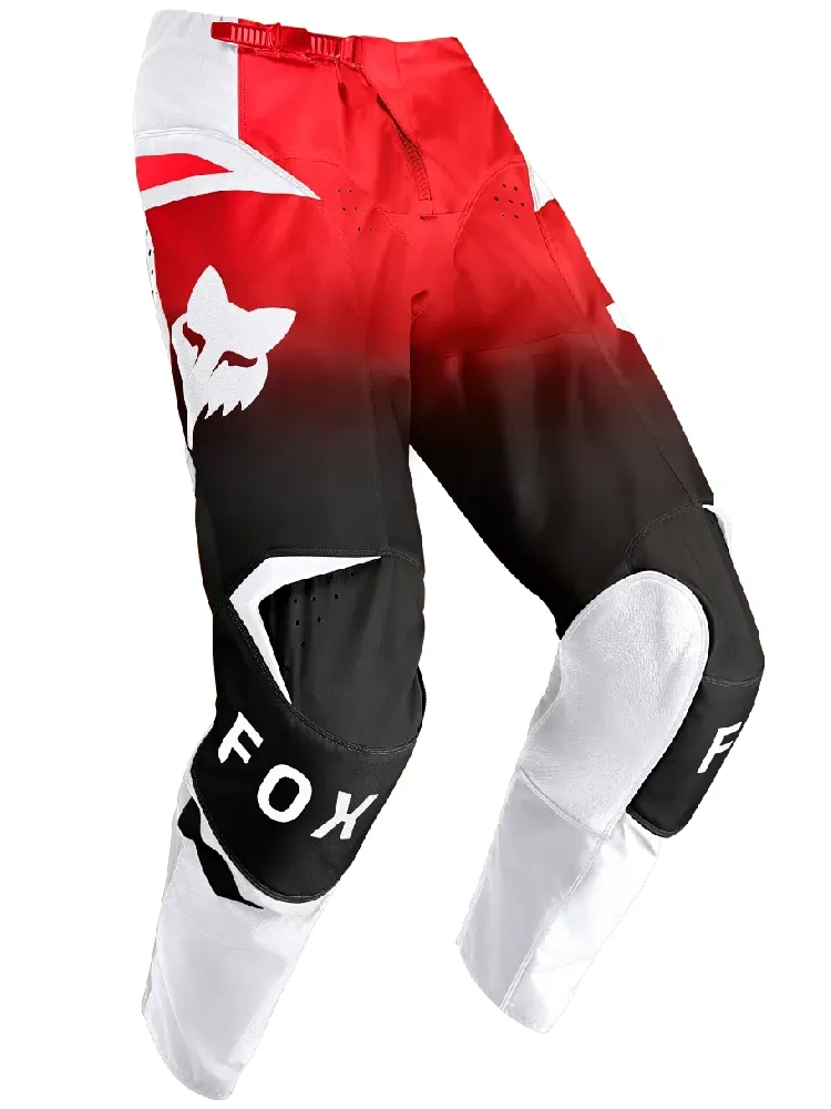 Spodnie cross Fox 180 Shield czarno-biało-czerwone