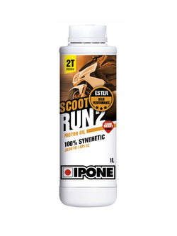 Olej IPONE Scoot Run 2 2T 100% syntetyk [pojemność: 1 litr]