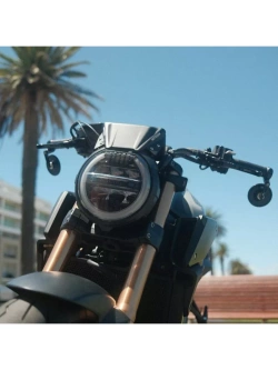 Lusterko motocyklowe uniwersalne Motogadget Mo.view Spy aluminiowe, czarne [długość ramienia: 61 mm]