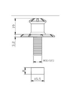 Rolki wahacza PUIG do motocykli Kawasaki / KTM RC (M10x125 - pomarańczowe PRO)