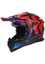 Kask enduro LS2 MX708 Fast II Wash czarno-czerwony