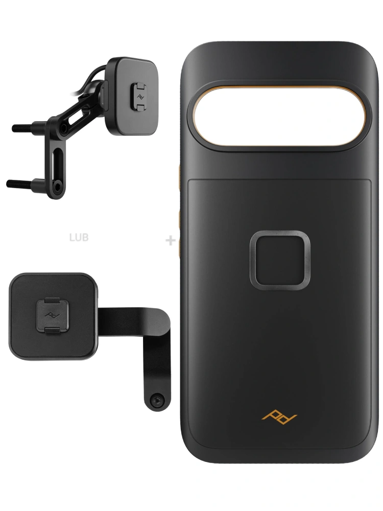 Zestaw na motocykl: etui Peak Design Mobile Gnar do smartfona Google Pixel 10/ Pro z mocowaniem motocykla