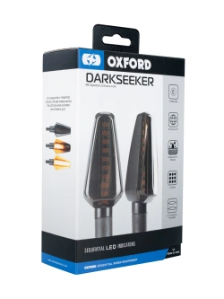 Uniwersalne kierunkowskazy sekwencyjne LED Oxford DarkSeeker z rezystorami (2 sztuki) przyciemniane
